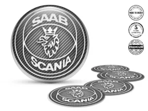 Saab Etichetta Cupola Stile Distintivi Ruota Pregiati